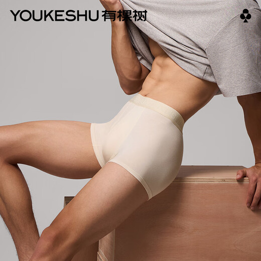 There is a tree men's underwear men's 10A antibacterial pure cotton crotch high elastic lyocell boxer boys large size men's boxer briefs