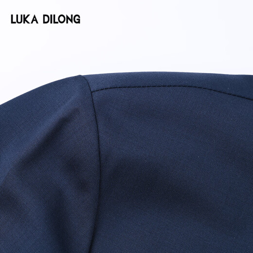 Lucadilong [100% Merinowolle aus Italien importiert] Leichte Luxus-High-End-Herren-Business Executive Jacket Coat Royal Blue L (50)