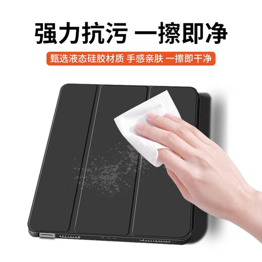 
Lutong suitable for Apple iPad Pro silicone protective cover 9.7-inch iPad Pro triple-fold leather case iPad computer pro 9.7-inch 2016 full-inclusive iPad1674 bracket a1675 [dark night green] A1673/A1674/A16754