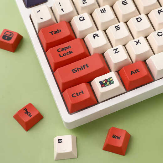 罗技（Logitech） K845机械键盘 有线游戏键盘 办公键盘104键水管工DIY键帽电竞吃鸡节日礼物 K845青轴-水管工正派