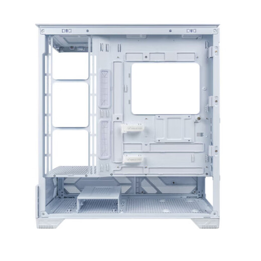 VALKYRIE VK03 LITE gaming case with display sea view room panoramic column-free touch screen ATX back plug 360 water cooling 270 full view white game screen computer case VK03 Lite white + A360 water cooling + prism fan*7