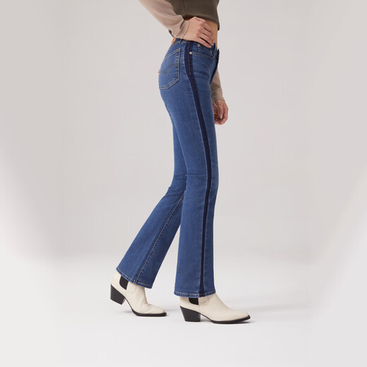 Levi's李维斯25年春夏新款女士街头气质725高腰微喇牛仔裤18759 中蓝色 24 (30)