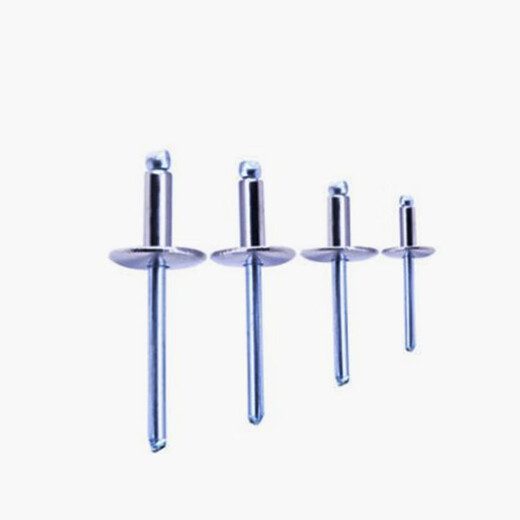 
Sanqihu custom 304 stainless steel hat brim van type car open core pull rivet Liuding Willow nail big brim round head pull nail half steel 4*20*12250 pieces
