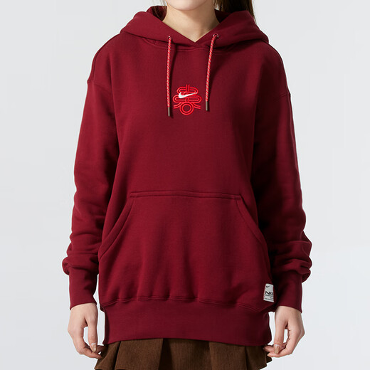 Nike (Nike) Top 2025 Spring Sportswear Running Casual Sweater Loose Sweater Loose Pulter HV8461-677/Año Nuevo Rojo L (165/88a)