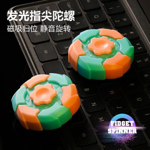 MieLanat's new Internet celebrity explosive armor rotating finger fingertip decompression gyro decompression creative cool student transformation toy technology golden armor