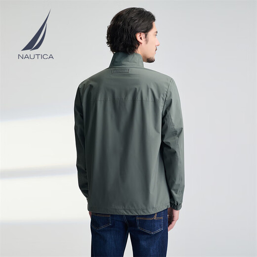 NAUTICA Men's 25 Spring New Anti-light Water Splashing Comfortable Small Stand Collar Jacket Men's JE5150 Lime Green 0BG L