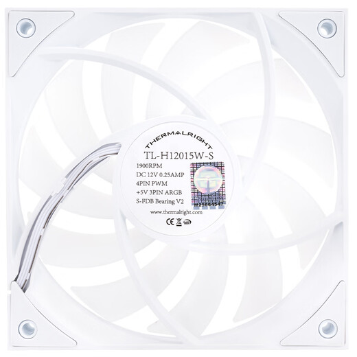 利民TL-H12015W 三相六极马达S-FDB V2轴承120mm标准15mm厚度机箱风扇 TL-H12015W-S 薄扇