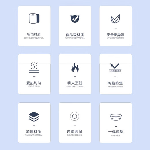 MEIJINJIA tinfoil bowls, 30 durian box cake molds, baked pudding evaporated cake molds, air fryer special tinfoil cups