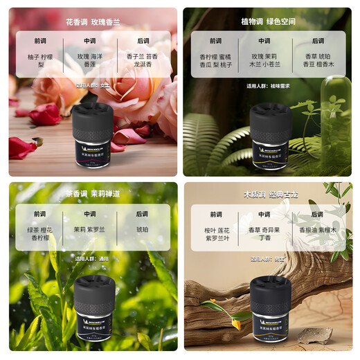 Michelin Car Aromatherapy Long-lasting Fragrance to Remove Odor Car Fragrance Balm Environmental Companion Gift Box Set