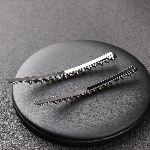 Jiuweiya hairpin one-word clip bangs clip forehead broken hair top clip side clip rhinestone pair clip mother side hairpin clip headdress JYFJ147 blue 1 piece