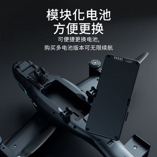 俏羽遥控飞机直升机超大无人机儿童仿真战斗飞机玩具模型升机 简配版/无航拍【陆空双栖+智能定 标准单电+遥控电池