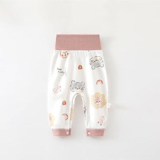 [Belle Yichun Babyhose] Babyhosen Schnappknopf hoher Taille -Bauchschutzhose Neugeborene Buntstiftfrucht #6211 73