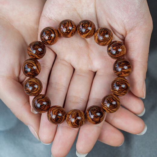 
PZI luxury high-end Hainan Huanghuali butterfly pattern bracelet old material sea yellow bracelet facing the eyes grimace pattern cultural Buddhist beads HHP15259 (Sea yellow 1.5 butterfly pattern)