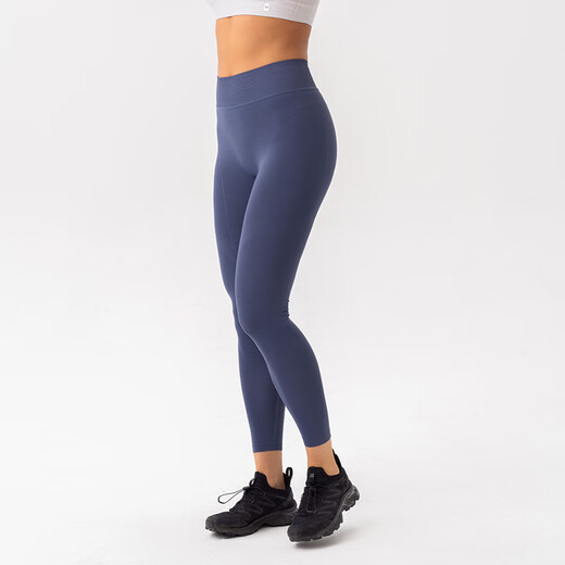 UTO Women's Line Terms Seamless Yoga Pants Sports Fitness Pants Pilates Running 25th Spring and Summer New Product Navy L