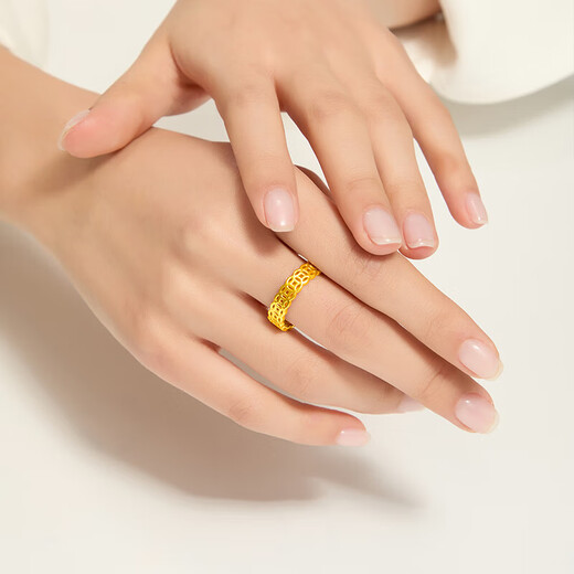 Free Talk Ring Women's Copper Coin Ring 2025 New Imitation Sand Coin Coin Ring Money Making New Year's Gift for Girlfriend Default No. 7, other sizes need to be noted