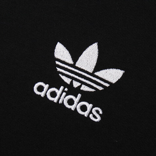 
Adidas (adidas) Clover Men's Clothing 25 summer new sportswear running fitness training suit fashionable pullover round neck long sleeve T-shirt IA4877/black-slim/pure cotton skin-friendly 2XL