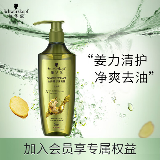 Schwarzkopf Ginger Essence Shampoo 400ml limpieza y control de aceite Flush y champú suave sin silicona champú sin silicona