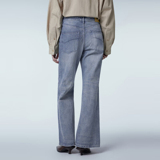 JNBY / JIANGNAN Buyi Spring and Automn Jeans Fomen Women Cotton Water Washing Casual Micro-Flame Pantal