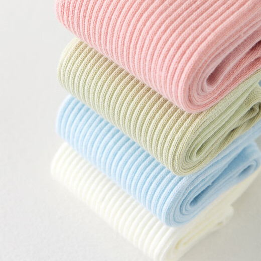 Coton Arme Rose Pile Chaussettes de coton Pure Coton Tobe de longueur moyenne Antibactérienne et anti-oders 7a Grade Pure Coton rouge et blanc chaussettes [jaune + blanc + rose + violet + noir] 653 Tube élevé 5 paires Taille uniforme