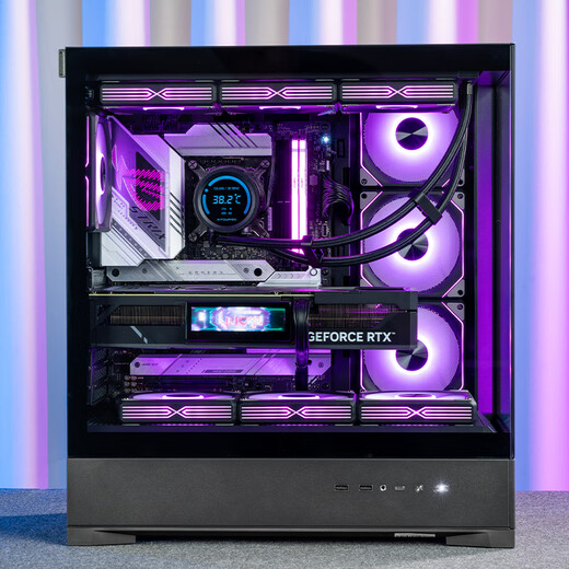 Patriot (aigo) Xingcanlan SE Black Gaming Computer Desktop Host Case Dual 360 Water Cooling Positions Support Back Plug/ATX Motherboard/270 Sea View Room/5090 Graphics Card