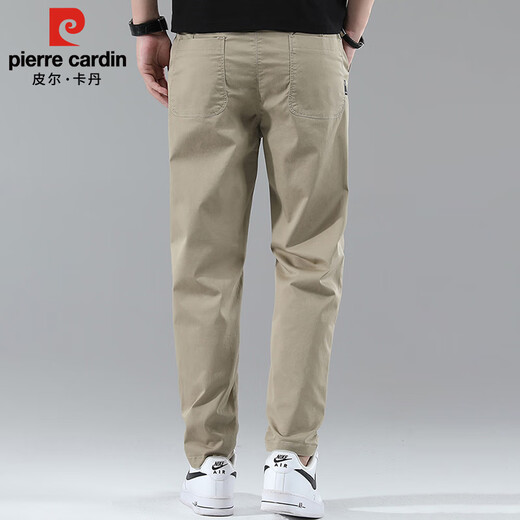 Pierre Cardin Business Casual Hosen Männer Sommer dünne schlanke Straße Hosen Männer strecken High-End-Hosen Herren Khaki 32