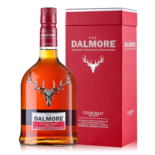 大摩（DALMORE）苏格兰单一麦芽威士忌 进口洋酒 大摩 雪茄 700ml*1瓶