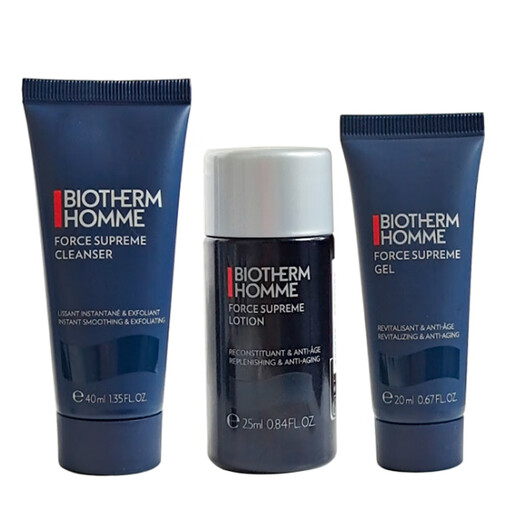 碧欧泉（BIOTHERM）男士御蓝钻三件套小样套装洗面奶乳液精华生机水面霜紧致 洁面+蓝钻水25ml+精华18ml+ 20ml