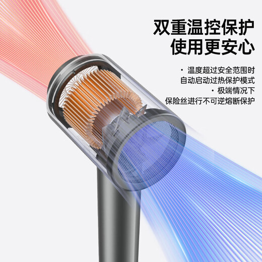 CONFU 200 million negative ion protection hair dryer folding household portable high wind speed high power state-subsidized dormitory hair dryer 1600W KF-3153 gray