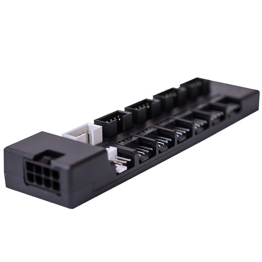 LIANLI Blade World Lianli Hub Magnetisches 4-poliges Gehäuse, Netzteil, abnehmbares Steckmodul, 6 Lüfterschnittstellen, PCIE-Netzteil ohne Kabel, 4 USB-Schnittstellen, HUB Lianli Hub, Schwarz