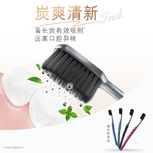 Colgate Toothbrush Slim Gold, 2 pieces of fine-bristled toothbrushes, efficient cleaning and effective stain removal