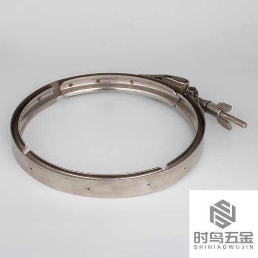 熊哲察不锈钢双备卡箍304过滤器u型槽抱箍管箍夹具收紧固定卡扣管夹 695-700mm卡盘直径