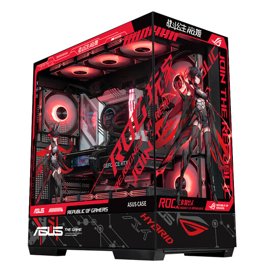 ASUS ROG family bucket 9800X3D 7800X3D ASUS RTX5070 host 5060Ti desktop computer game live broadcast Ai design video editing rendering DIY assembly machine configuration 1 R5 9600X + ASUS RTX5060Ti