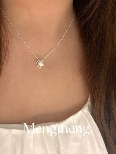 Taste the Korean version of the very present pearl necklace 925 silver natural freshwater pearl large size necklace