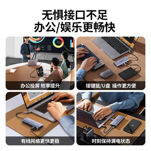 UGreen GreenLink Type-C-Erweiterung für MacBook Computer USB-C bis HDMIVGA40873 15905 [5 in 1] DP8K+USB+PD100W