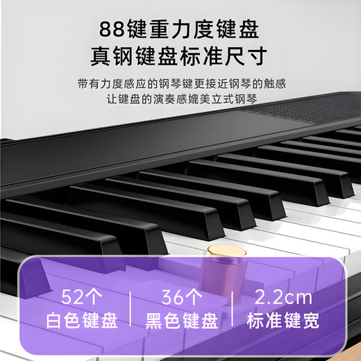 Painsi 88-key electric piano portable for beginners electronic piano professional graded adult kindergarten teacher teaching piano MIDI key white standard model + 88-key key + Bluetooth official gift bag + piano bag