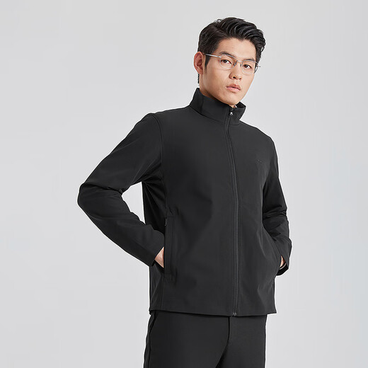 Lilang cupro business jacket men's jacket 25 spring stand collar commuter executive jacket black XL175/92A