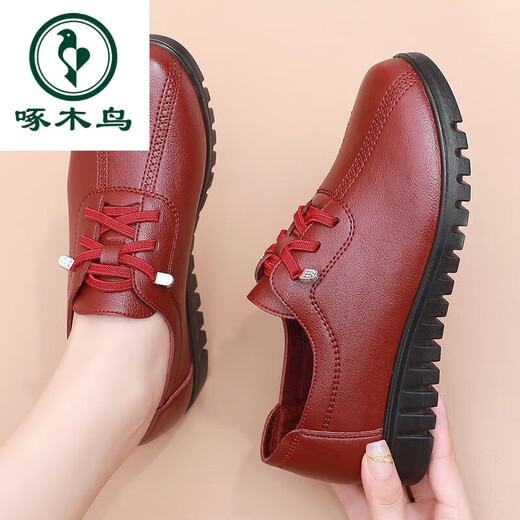 Zapatos madre de carpintero de carpintería primavera y otoño SOLE SOLO SOLO COMOLODOS MEDIOS DE MEDIO Y ADICIONALES PARA MUJER SULLO DE LA SUGERACIÓN DEL SULPIO DE LA PROBLEMA PROBAJA DEL ANTERIL