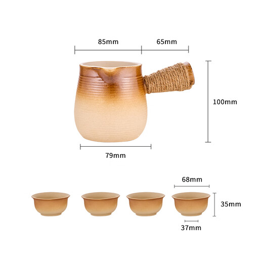 Suncojia teapot, teapot, roasted teapot, jar milk teapot, earthenware pot, stove teapot, teacup set