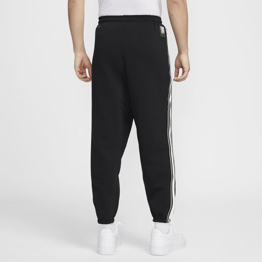 Nike (Nike) Terma-Fit Oficial más pantalones de baloncesto de vellón HJ3884 010 Negro/Ligero Marfil White 2xl