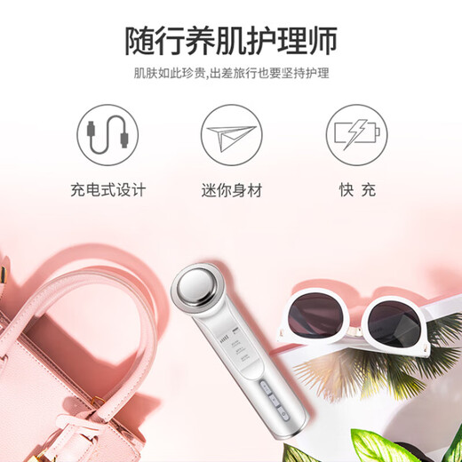 美容仪器家用脸部精华导入仪面膜面部按摩导入导出洁面仪 KD9930白色[深层清洁][营养导
