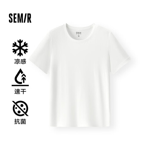 Semir short-sleeved t-shirt for women, short fit, slim, right shoulder, 25 summer cool feeling, slim-fitting bottoming shirt 109325100001