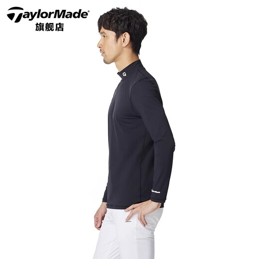 
Taylormade TaylorMay Golf Clothing Men's 2025 New Spring and Autumn Windproof Warm Golf Top Long Sleeve Base Shirt M13118 White M
