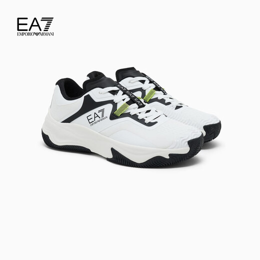 Emporio Armani/Armani Offizielles Flaggschiff [chinesisches Valentinstagsgeschenk] EA7/NEU Casual Sports Dad Schuhe für Männer und Frauen Paare T680-White/Black 41.5