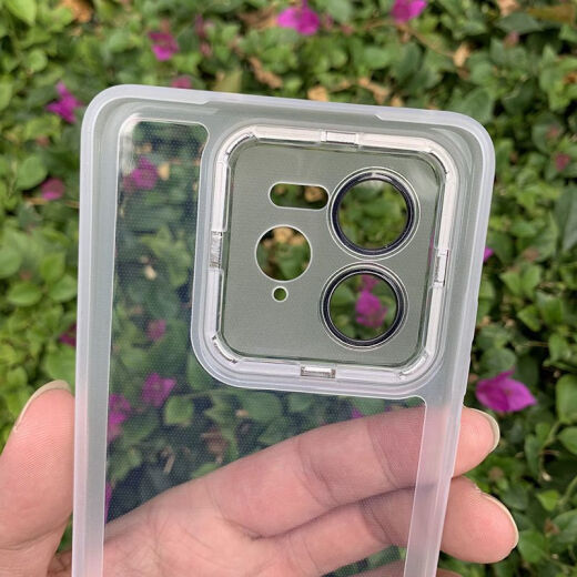 牛壳壳适用适用真我GT7pro手机壳磁吸新款RMX5010自带镜头膜全包防摔保 适用:真我GT7pro 魅眼自带镜头膜[透白+白磁吸]