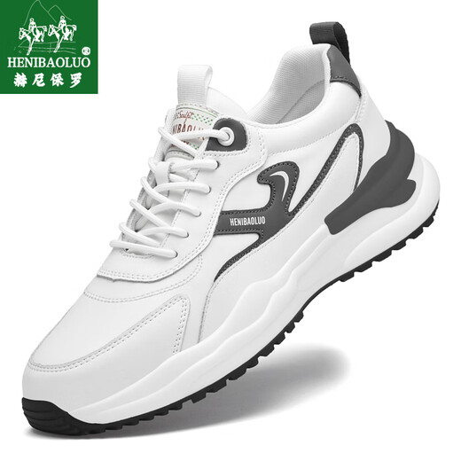 
Heni Paul men's shoes 2025 summer new sports and casual shoes brand trendy versatile running shoes lightweight soft sole dad shoes men white 9912 39 (245mm) sports shoes size
