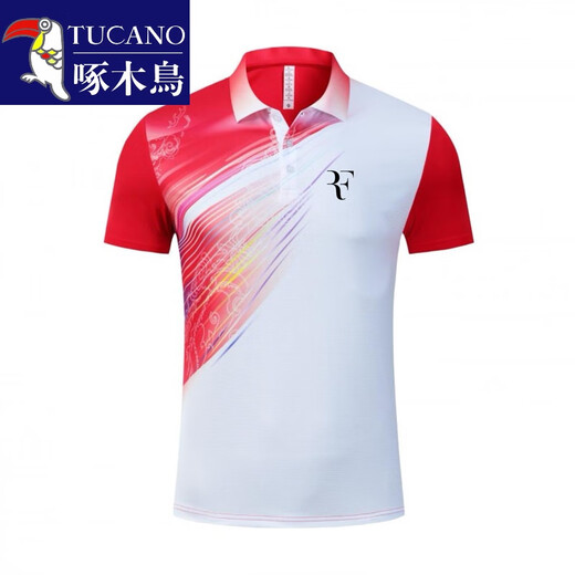 Woodpeckers neues Tennis kurzer Top Badminton Männer und Frauen schnell trocknend kurzärmeliger Anzug Sportbekleidung Tisch Tennis Uniform Weiß-Pure-Version S