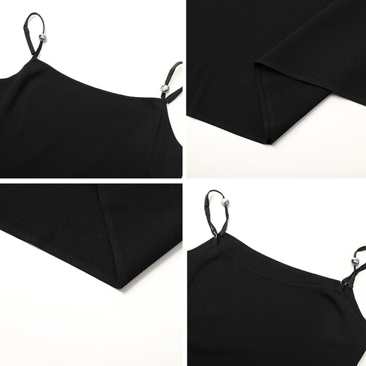 THE SEA LIFE Dress Ou Hai Yisheng suspender dress for women 2025 spring slim black waist-hugging long skirt C15258 Black Mage L
