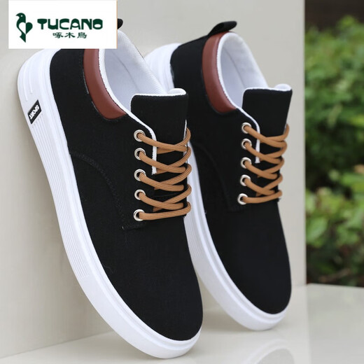 Holzspecker Alte Peking-Stoffschuhe Herrenschuhe für Sommer weicher Sohle atmungsaktiv