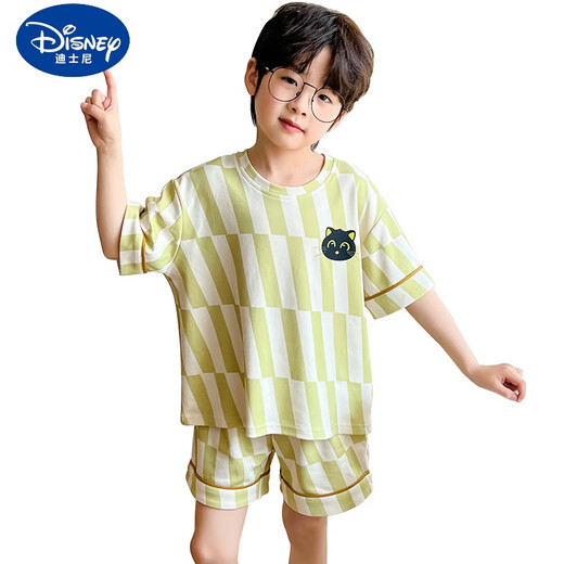 
Disney boys pajamas children's summer pure cotton short-sleeved shorts thin 2025 new boys summer home clothing set TMZ2023079 short-sleeved (UP3.0 cloud-sensing pure cotton) 170 cm Recommended 160-170cm13-15 years old