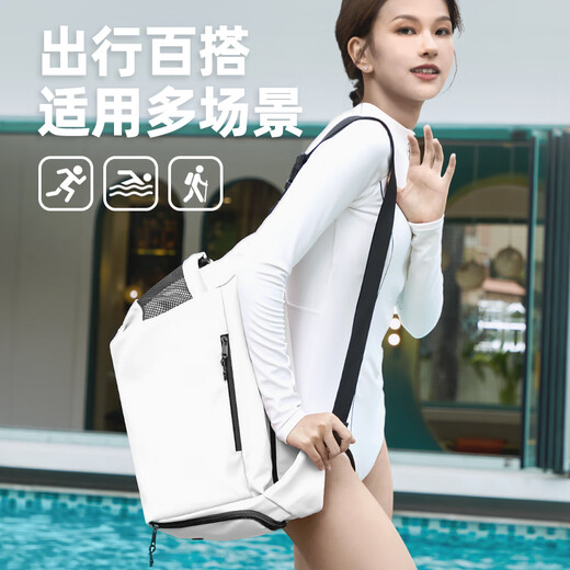 乐活旅行健身包女游泳背包干湿分离小号女士运动抽绳双肩泳包防水收纳球包